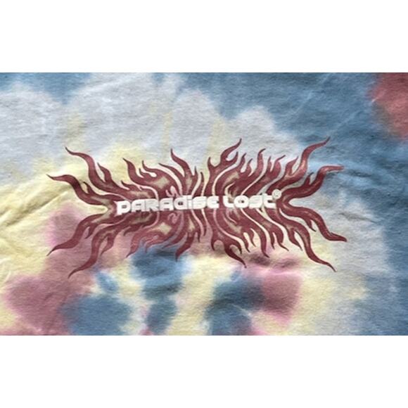 Paradise Lost Tie Dye Mens/teen T-Shirt Size Small Panter in Flames edgy - Picture 6 of 6